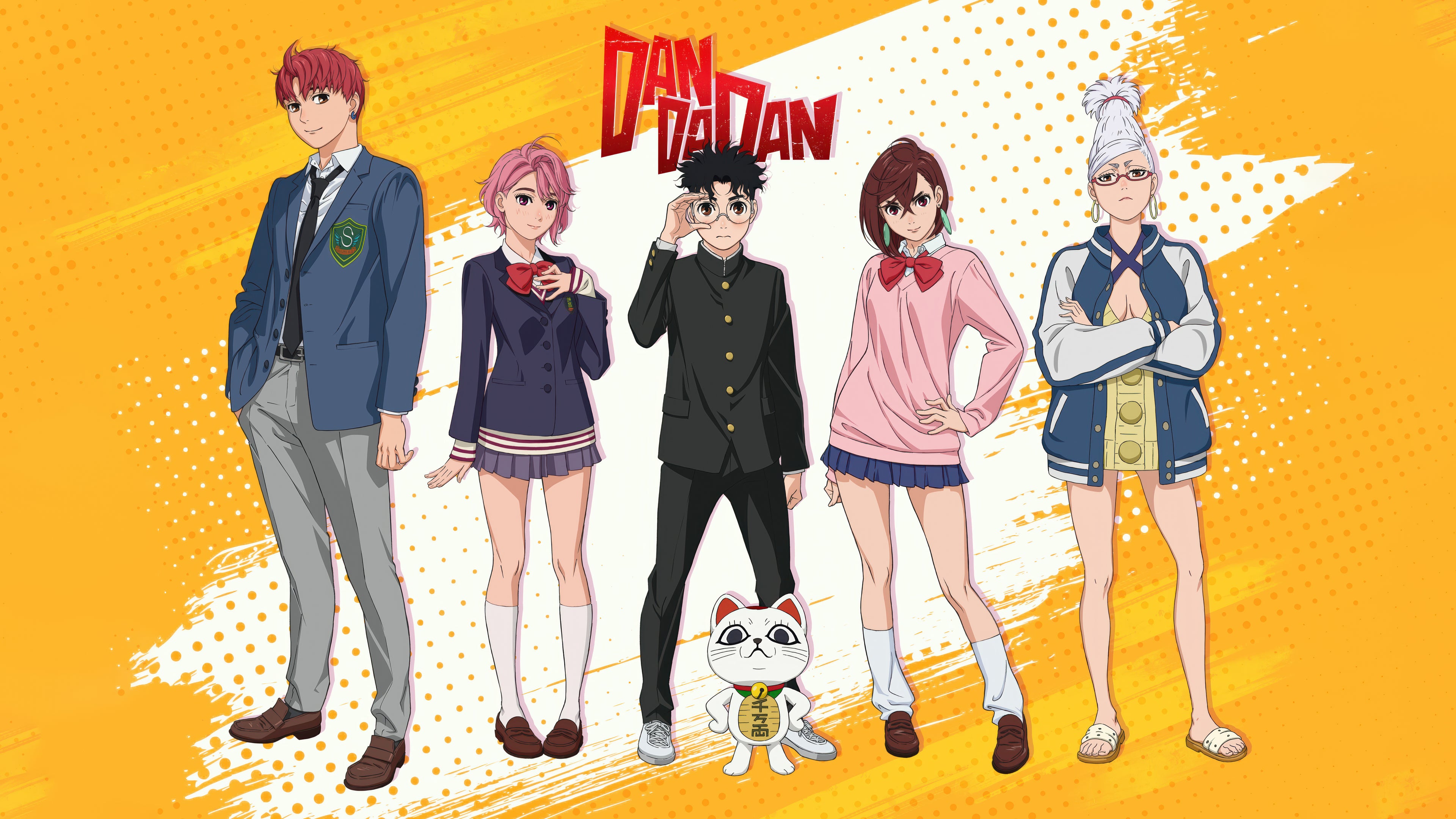 Cast of Dandadan - Vinyl Anime Wall Art