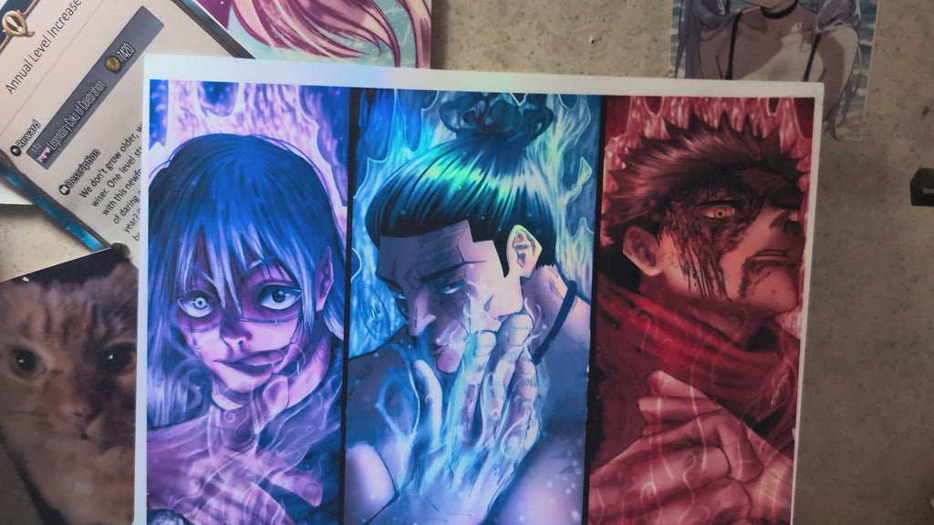 Mahito Todo Itadori - Jujutsu Kaisen - Holographic vinyl wall art